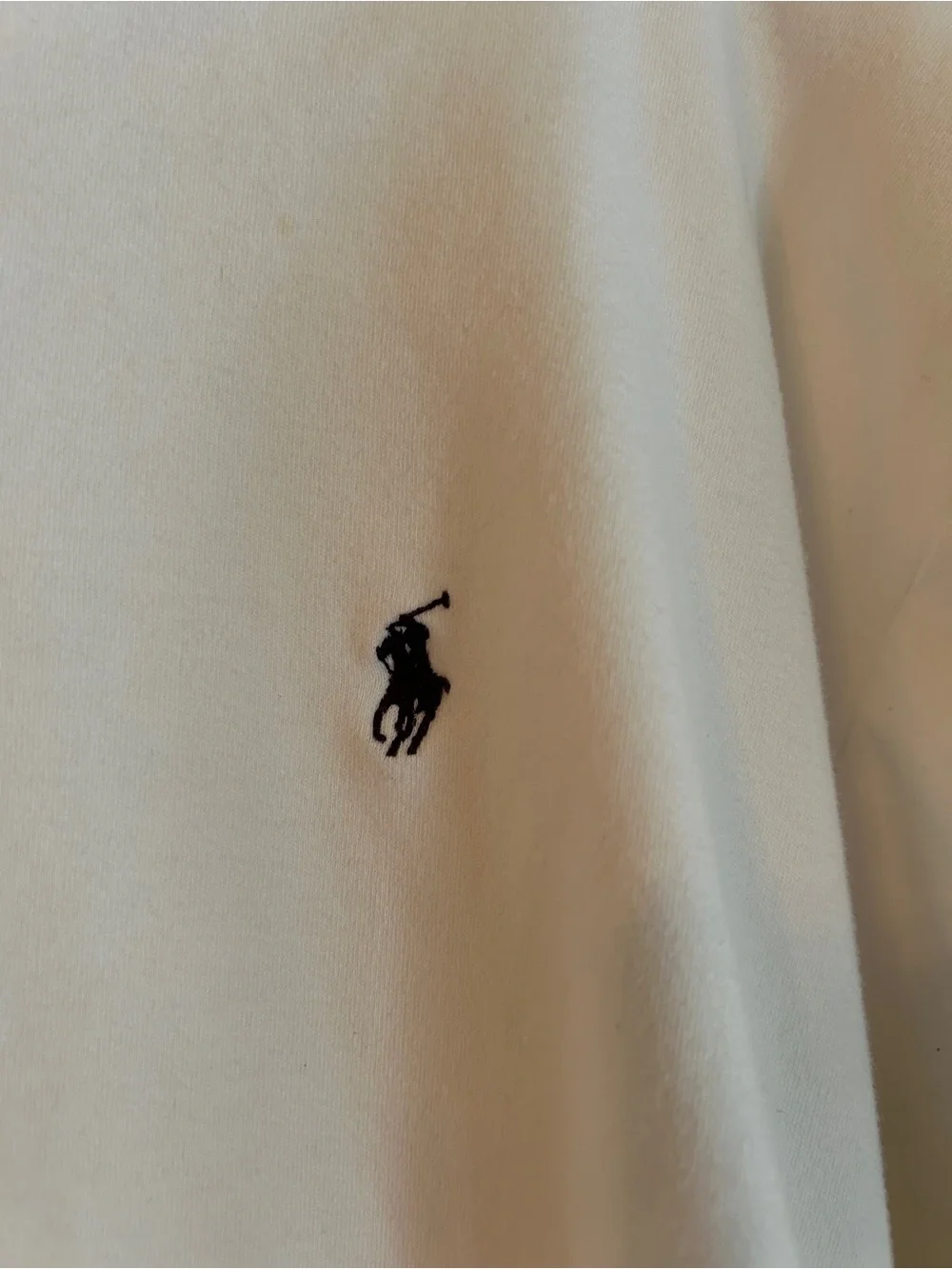 Ralph Lauren White Short-Sleeve Polo with Embroidered Logo